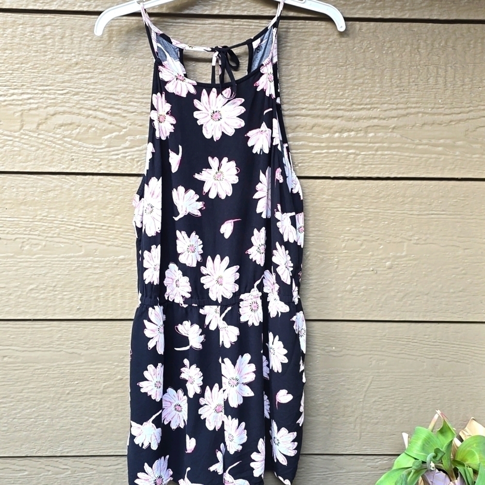SO High Neck Floral Romper XL